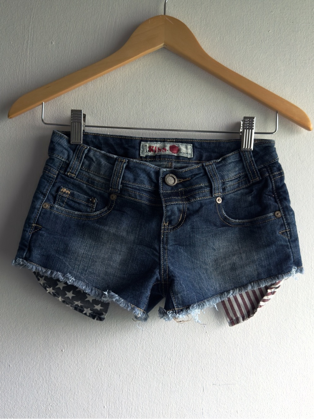 2000’s Y2K 1st Kiss Low Rise Cutoff Denim Shorts